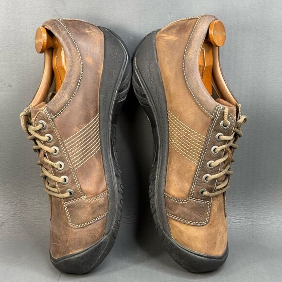 Keen Men's Austin leather shoes chocolate brown size 12 - Picture 5 of 8